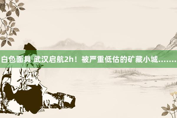 白色面具 武汉启航2h!被严重低估的矿藏小城.......