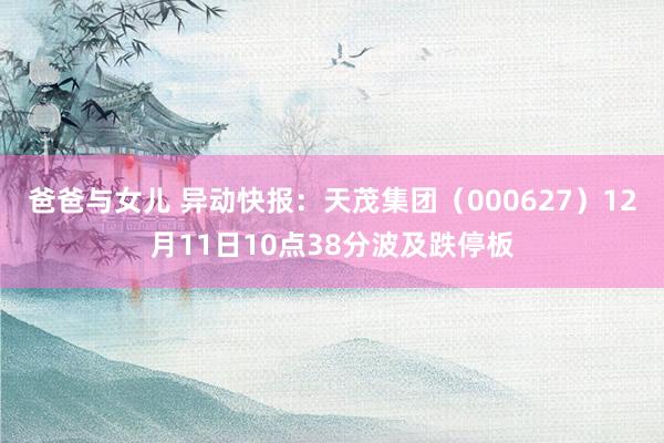 爸爸与女儿 异动快报：天茂集团（000627）12月11日10点38分波及跌停板