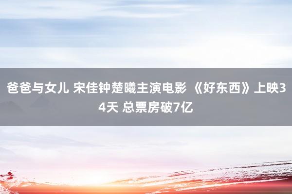 爸爸与女儿 宋佳钟楚曦主演电影 《好东西》上映34天 总票房破7亿