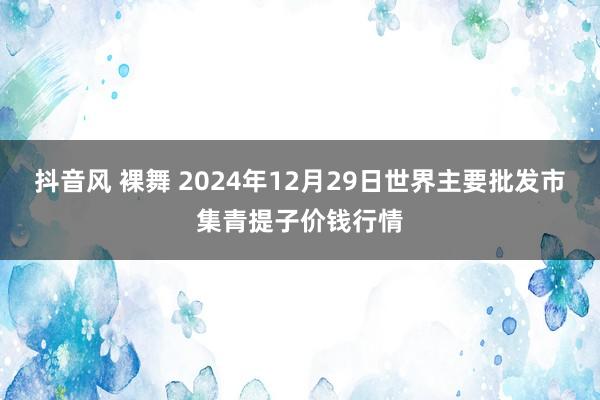 抖音风 裸舞 2024年12月29日世界主要批发市集青提子价钱行情