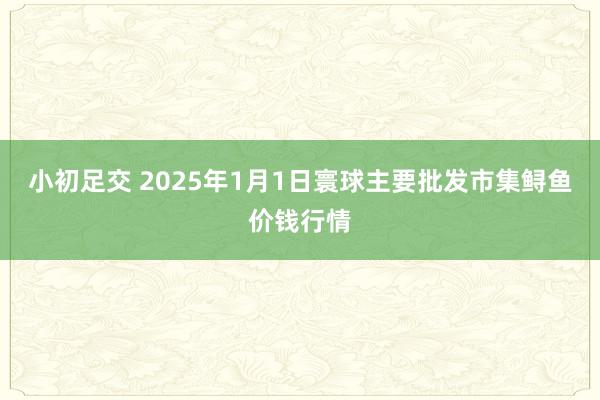 小初足交 2025年1月1日寰球主要批发市集鲟鱼价钱行情