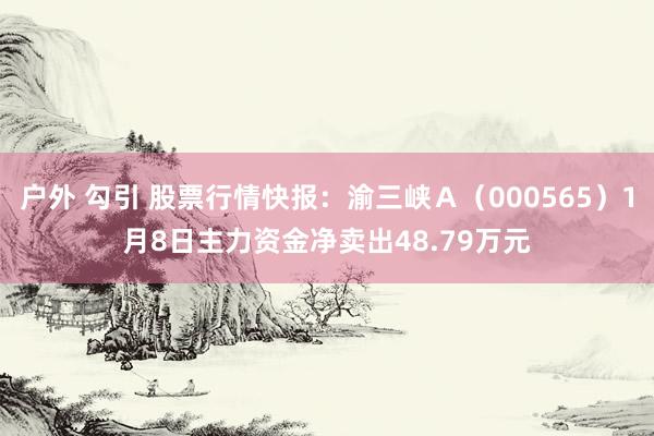 户外 勾引 股票行情快报：渝三峡Ａ（000565）1月8日主力资金净卖出48.79万元