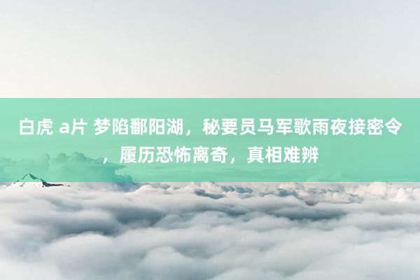 白虎 a片 梦陷鄱阳湖，秘要员马军歌雨夜接密令，履历恐怖离奇，真相难辨