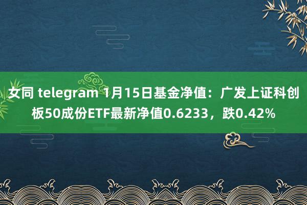 女同 telegram 1月15日基金净值：广发上证科创板50成份ETF最新净值0.6233，跌0.42%