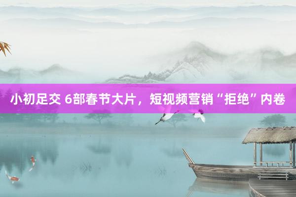 小初足交 6部春节大片，短视频营销“拒绝”内卷